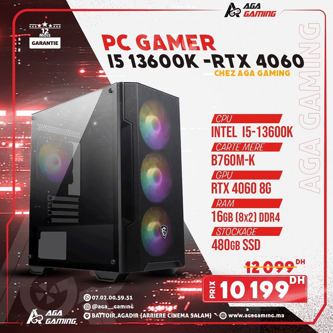 PC Gamer Intel i5 13600K - RTX 4060 PC Gamer Intel i5 13600K - RTX 4060